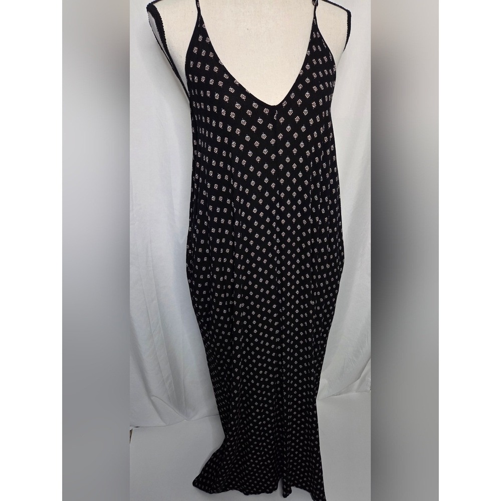 Lulus Yours Tule Black Floral Print Maxi Dress S/M- see disclaimer for damage - Picture 3 of 11